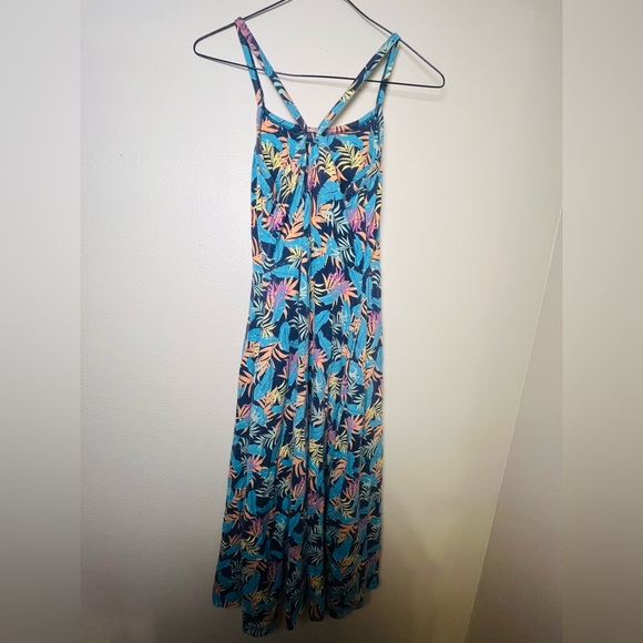 Pact Fit and Flare discontinued tropical print dress small - Picture 3 of 4